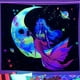 thumbnail image 1 of Tapiz de calavera sirena JAMW UV reactivo psicodélico 100x150c, 1 of 4