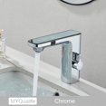 thumbnail image 1 of Grifo Smart Sense negro y gris, mezclador de lavabo con pantalla Digital sin contacto, batería, agua mezclada fría y caliente, grifo de baño inductivo, 1 of 5