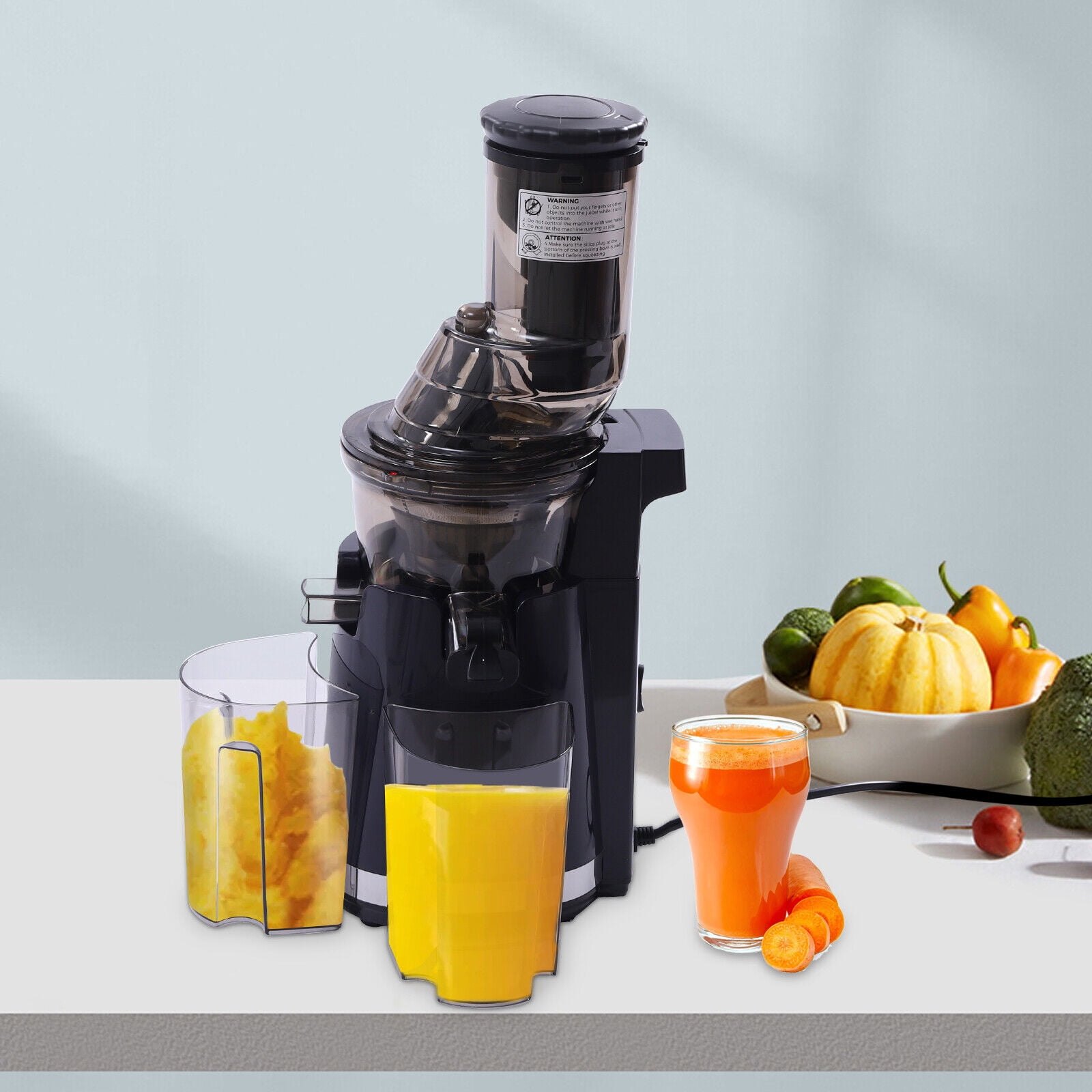 Kitchen Quiet Slow Juicer Masticating Juicer Machine Cold Press Extractor 45rpm