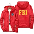 thumbnail image 3 of Nueva moda cremallera hombres mujeres sudaderas con capucha chaqueta estampado del FBI deporte Hip Hop Casual con cremallera Unisex de manga larga chaqueta con capucha abrigo Top 7XL, 3 of 5
