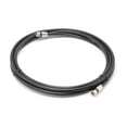 thumbnail image 1 of Cable coaxial RG6 negro de 20 pies (cable coaxial) con conectores resistentes a la intemperie, F81/RF, coaxial digital - AV, TV por cable,, 1 of 4