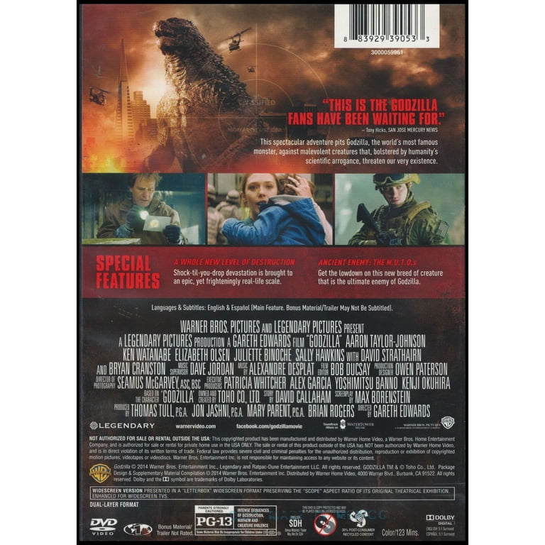 Godzilla (DVD + ) - Walmart.com
