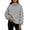 Gray, variant on Fabrcox Womens Mock Neck Sweatshirt Polka Dot Long Sleeve Oversized Sweatshirt Women Turtleneck Cozy Loose Winter Fall Outfits Lounge Basic Women's Pullover Black L