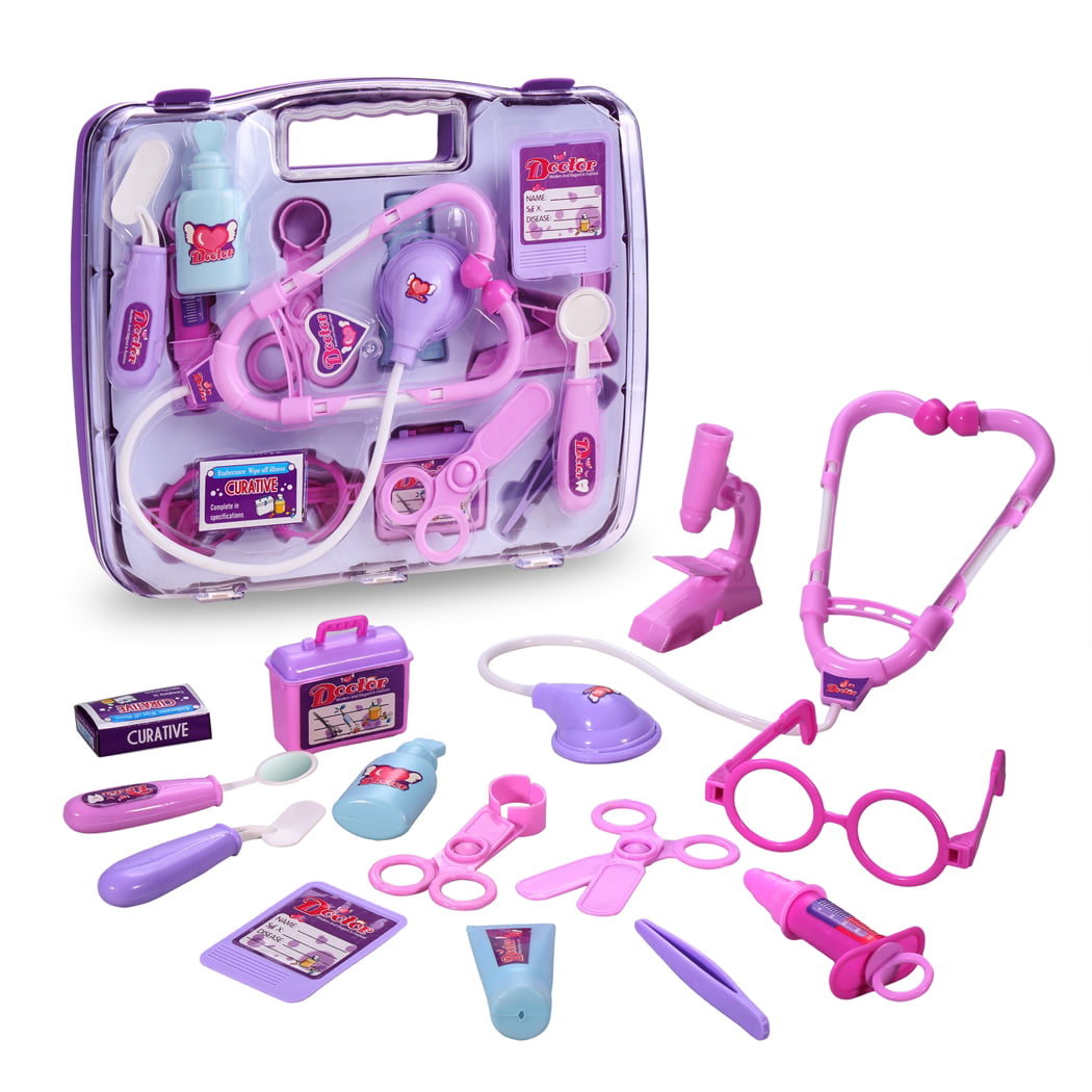 29Pcs Kids Childrens Role Play Doctor Nurses Toy Medical Set Kit Gift Boys Girls 