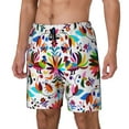 thumbnail image 2 of Gaeub Mexican Bright Style Mens Swim Trunks Stretch Beach Shorts Quick Dry for Men Swim Shorts Swimwear with Pockets- 3X-Large, 2 of 9