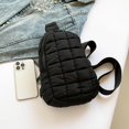 thumbnail image 4 of Municipal Puffer Quilted Sling Bag Puffy Crossbody Purse for Women Puffer Fanny Pack Quilted Chest Bag Puffy Waist Bag, 4 of 6