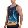 thumbnail image 2 of Salouo Astronaut In A Space Suit On The Planet for Men's Tank Tops,Sleeveless Muscle Shirts for Men Quick Dry Workout Tank Top Gym Muscle Tee Fitness Bodybuilding Sleeveless T Shirt-XX-Large, 2 of 7