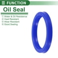 thumbnail image 3 of Anillo de Sello de Aceite Universal Labio UN de Bargains Únicos 53x65x8mm Alta Presión TPU Azul 5 Pcs, 3 of 7