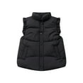 thumbnail image 4 of YTDSCS Toddler Girls Zip up Puffer down Vest Fall Winter Warm Waistcoat 3-9 Years Girls Solid Color Lace Sleeveless Jacket for Kids, 4 of 7