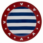 Disney Americana Mickey Mouse Multicolor Dinner Plate Red White & Blue - 11 Inch