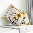 thumbnail image 3 of Sunflowers Pillow Covers 24x24 Inch Decorative Throw Pillow Cover, Yellow Floral Watercolor Botanical Checkered Rustic Sofa Pillowcases Accent Cushion Case Home Decor Bedroom Living Room, 3 of 6