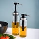 thumbnail image 4 of Botella de sellado de vidrio de acero inoxidable Dispensador de miel para cocina Contenedor de mermelada a prueba de fugas Vinagrera (Negro, 300 ml), 4 of 4
