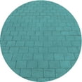 thumbnail image 1 of Ahgly Company Indoor Round Patterned Dark Cyan Green Area Rugs, 6' Round, 1 of 6