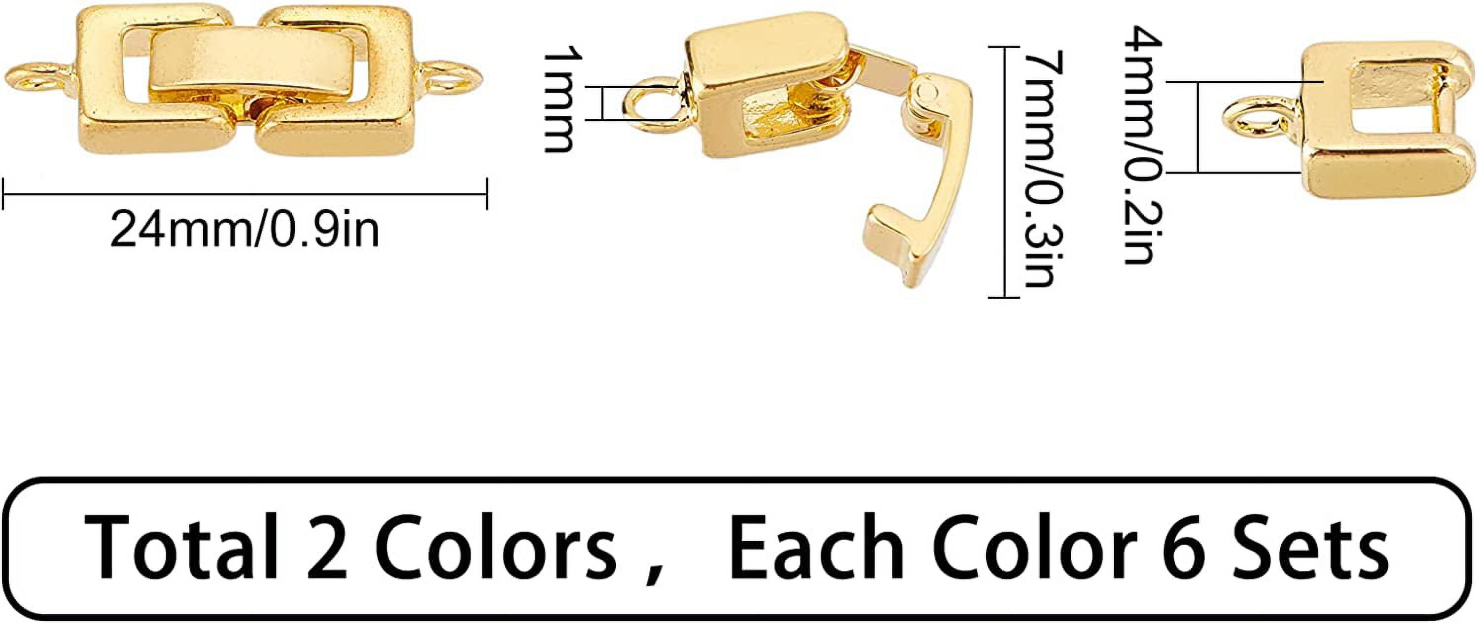 12 Bracelets à Fermoir à Bascule En Or - Chaînes D'Extension 19cm Pour Création De Bijoux DIY - 2