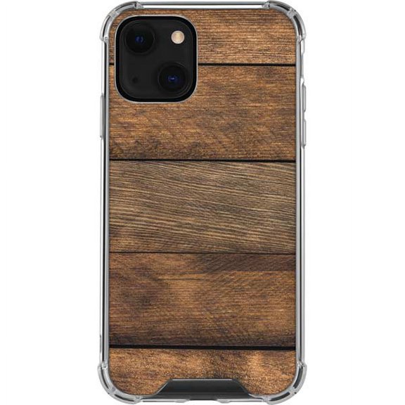 Skinit Wood Early American Wood Planks iPhone 14 Plus Clear Case
