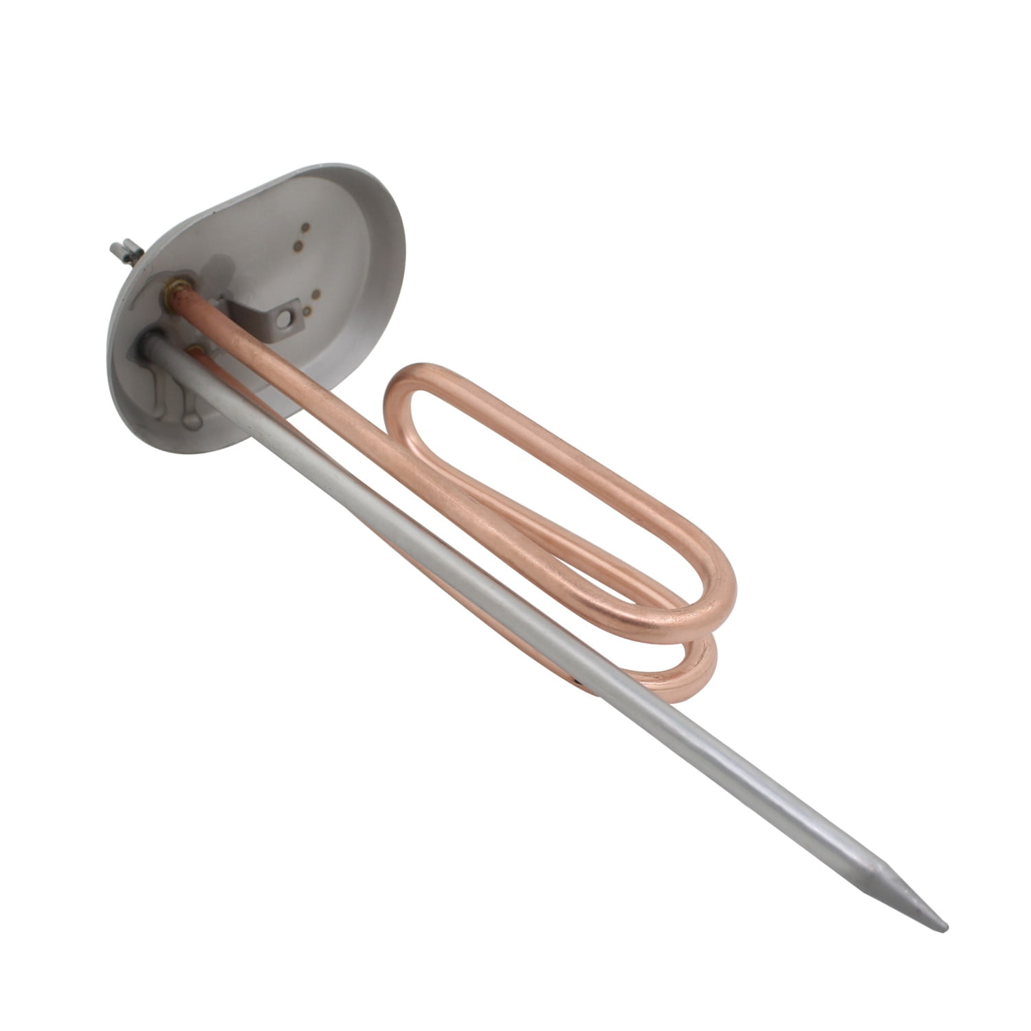 Electric Heating Element Tube Heating Rod with 2 Temperature Control Hole for Ariston Water Heater Brass Heat Tube 50L 1200W