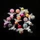 thumbnail image 3 of 20 Piezas de Abalorios de Perlas de Colores, Alas de ángel, Arcilla Polimérica, Abalorios Redondos de Metal para DIY, Colgante, Collar, , Fabri Baoblaze Encantos de ángel, 3 of 8