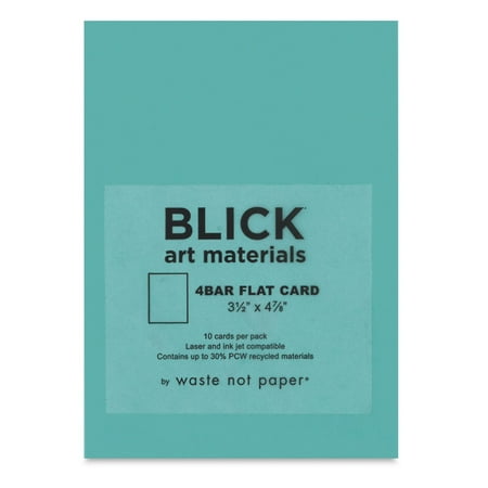 4 Bar Card Size - Blick Stationery - 4 Bar Flat Card, Pool, 3-1/2