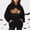 Black, variant on Women's Hoodies Sweatshirts Women Halloween Sweatshirt Pumpkin Print Long Sleeve Casual Pocket Pullover Hoodie Orange XXL