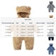 thumbnail image 3 of Cowsor Newborn Baby Bear Outfit Girls Boys Winter Fleece Clothes Hooded Romper Set, 3 of 6