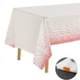 FUAIOKT Practical Plastic Tablecloths Gold Dot Disposable Tablecloths