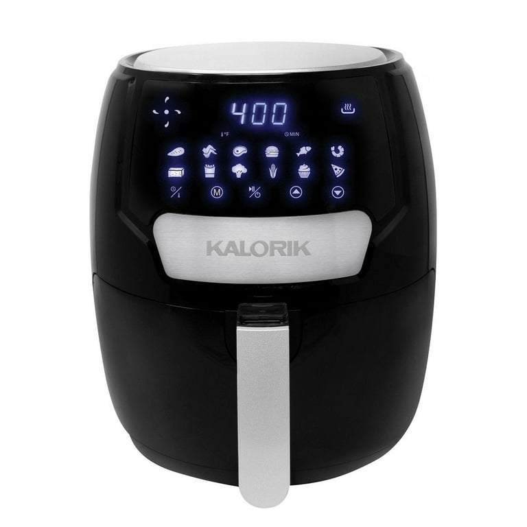 Kalorik® MAXX® 6 Quart Digital Air Fryer, 4 Accessories, Black