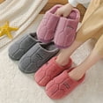 thumbnail image 3 of CUITING Unisex Cotton Slippers  Winter Indoor Home Comfort  Non-Slip Thick Sole  Casual Style  Solid Color  All-Season  Slip-On  Universal Fit  Fabric Upper  Fabric Lining  TPR Sole  Fabr, 3 of 7