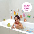 thumbnail image 2 of Edushape Funny Mix Magic Creations- Stick-On Removable Stickers Baby Bath Foam Toys for Toddlers 1-3, 2 of 10