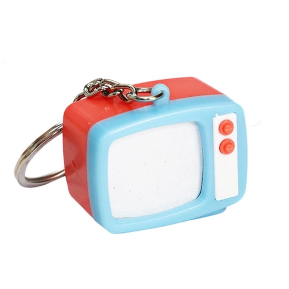 YIEMEEN Night Use Retro Television Keychain That Lights Up and Makes Sounds