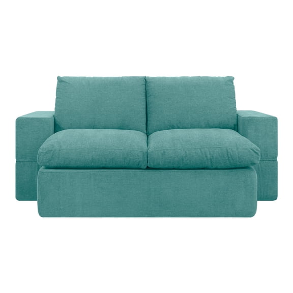 Sofá Cama Housy Manhattan Plegable Comprimido Individual Turquesa