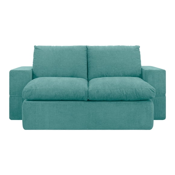 Sofá Cama Housy Manhattan Plegable Comprimido Individual Turquesa