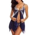 thumbnail image 2 of PALACLOTH Spaghetti Strap Lace Lingerie Nightwear Ladies Babydoll Sleepwear Dress, 2 of 4