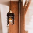 thumbnail image 6 of WHAMVOX Hollow Attractive Lampshade Industrial Style Lamp-chimney 10X10X12CM Black, 6 of 8