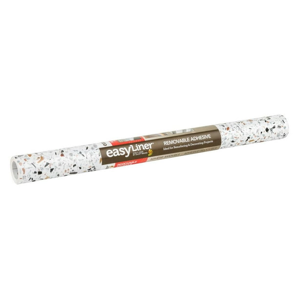 EasyLiner Contact Paper Removeable Adhesive Shelf Liner, Terrazzo, 20 ...