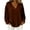 Brown, variant on Dagugfen Women's Tops V Neck Long Sleeve Womens Loose Pullover Basic Homewear Shirts Pajama Tops for Women