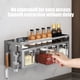 thumbnail image 4 of Organizador de Especias de Pared de Acero Inoxidable, Estante para Condimentos de Cocina, Negro, 39.5x13.5x13cm, Incluye Múltiples Frascos para Especias, 4 of 6