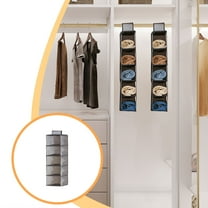 Hanging Closet Organizer,Multi Layer Storage Bag,Wardrobe Hanging Shelves,Foldable Shoe Storage,Dust Free Hanging Organizer,Space Saving Closet organizer,Fabric Shelving Unit