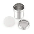 thumbnail image 2 of iKonbi Stainless Steel Chocolate Shaker| Chat Masala Sprinkler| Dredger Shaker- Set of 2, 2 of 3