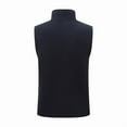 thumbnail image 2 of WQNVRNR Womens Fleece Vests- Hoodless Sleeveless Lightweight Soft Fashion Zip Jackets with Pockets Navy Size 3XL, 2 of 2