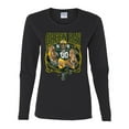 thumbnail image 2 of Wild Bobby, Green Bay Fan | GB Fantasy Football ,Sports, Women Graphic Long Sleeve Tee, Black, Small, 2 of 4