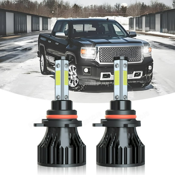 For GMC Sierra 1500 2014 2015 Combo 9012 LED Headlight Bulbs Kit High/Low Beam