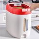 thumbnail image 5 of Cubo dispensador de arroz Caja a prueba de insectos Grano de plástico Comida para el hogar Frutas Snacks Contenedor de almacenamiento Taza medidora Rojo 10 kg Monstrate HA009033-04B, 5 of 6