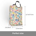 thumbnail image 3 of Lsque Famous Places Laundry Basket, Laundry Hamper, Dirty Clothes Hamper for Laundry, Collapsible, Waterproof Laundry Baskets with Aluminum Handles for Laundry, Dorm, Family, 3 of 6