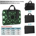 thumbnail image 2 of Green Chip Circuit Laptop Bag, 14 inch Laptop or Tablet, Business Casual Laptop Bag, 2 of 8