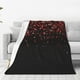 thumbnail image 1 of Balery Red Glitter1 Manta de Felpa Suave y Acogedora – Cobija de Franela Aterciopelada para Cama, Lavable y Cálida para Sofá, Mascotas, Transpirable-60"x50", 1 of 7