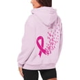 thumbnail image 5 of ZSQDM Women's Hoodies Sweatshirts Summer Hoodies for Women Breast Cancer Awareness Hoodies for Women Ribbon Graphic Full Zip Up Sweatshirt Oversized Fleece Jackets Clothes Polyester (M), 5 of 7