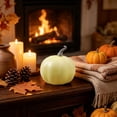 thumbnail image 7 of Fall Decor Halloween Pumpkin Decorations Yellow Blue Foam Artificial Pumpkin Pastel Autumn Harvest Tabletop Decor Farmhouse Cottagecore Tiered Tray Centerpiece for Thanksgiving (1PCS), 7 of 7