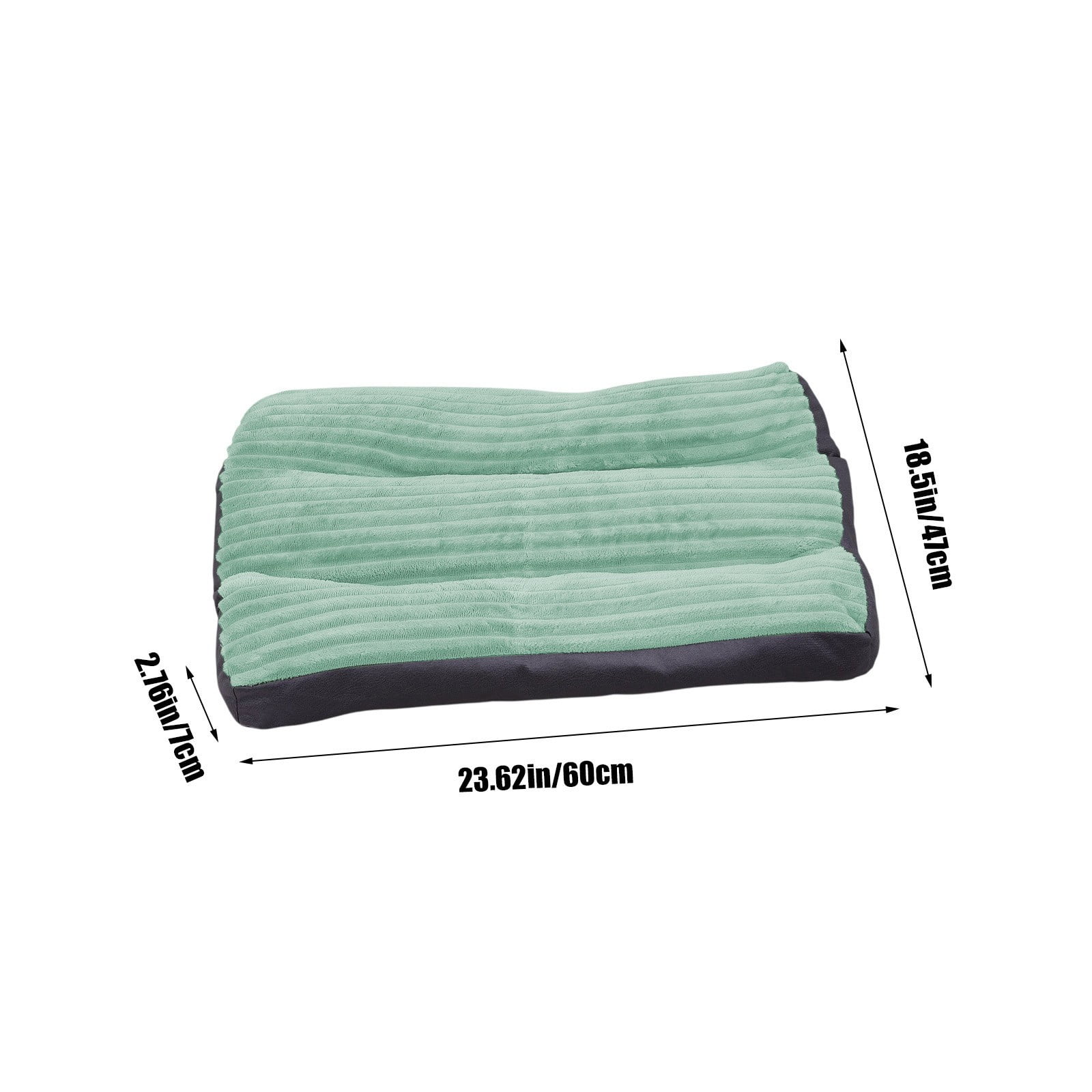 Bfogop Washable Dog Bed Deluxe Plush Dog Crate Beds Comfy Kennel Pad Anti-Slip Pet Sleeping Mat Portable Kennel Pad, Lightweight Travel Flat Pet Beds for Indoor& Outdoor Dogs 23 x18.5 in