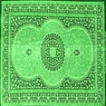 thumbnail image 1 of Ahgly Company Indoor Square Medallion Green Traditional Area Rugs, 6' Square, 1 of 1