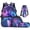 Galaxy Wolf, variant on Bulopur Boys 17 Inch Backpack Set 4 Piece Galaxy Wolf Print School Bookbag with Lunch Box, Water Bottle Holder and Pencil Case for Elementary